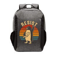Funny Penguin Resist Penguins Protest Against Tariffs Vector Backpack