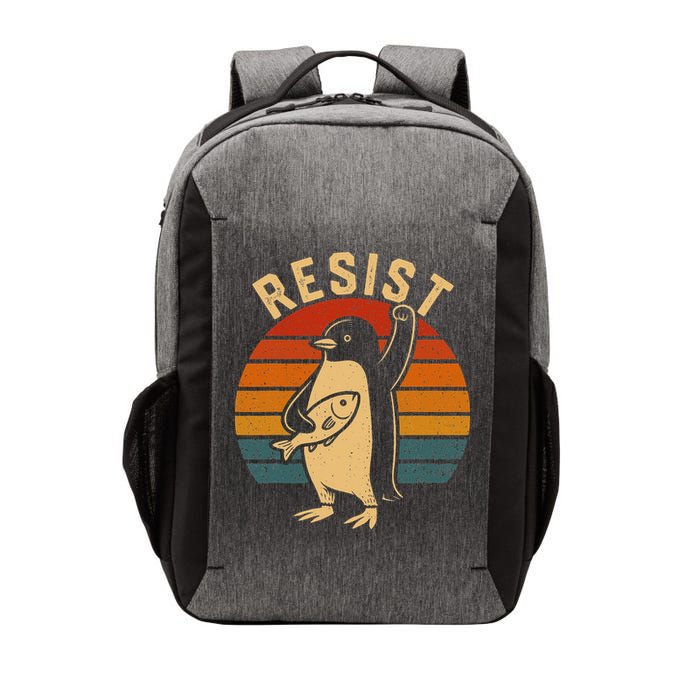 Funny Penguin Resist Penguins Protest Against Tariffs Vector Backpack