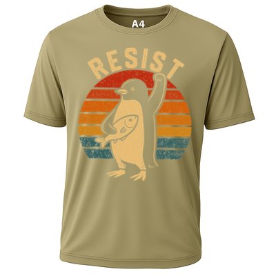 Funny Penguin Resist Penguins Protest Against Tariffs Performance Shirt