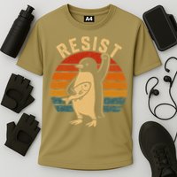 Funny Penguin Resist Penguins Protest Against Tariffs Performance Shirt