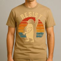 Funny Penguin Resist Penguins Protest Against Tariffs T-Shirt