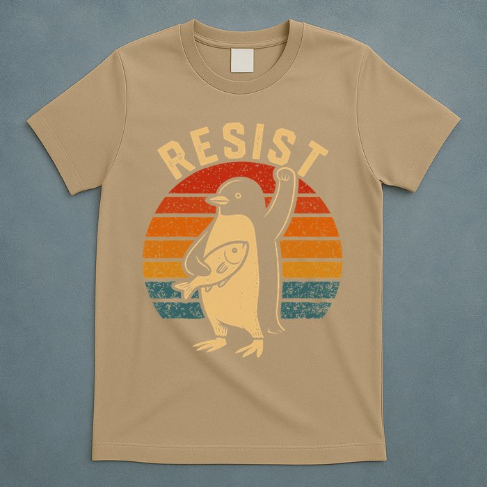 Funny Penguin Resist Penguins Protest Against Tariffs T-Shirt