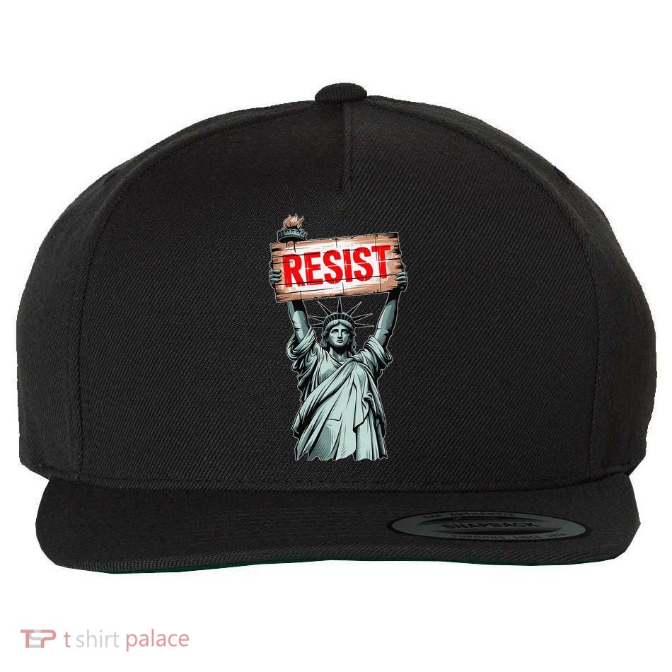 Funny Penguin Resist Penguins Protest Against Tariffs Wool Snapback Cap