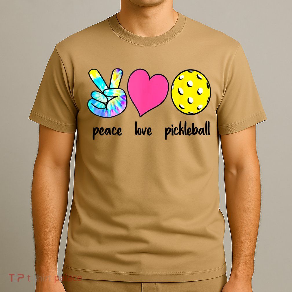Funny Pickleball Retired Ladies Peace Love Pickleball  T-Shirt