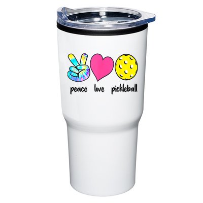 Funny Pickleball Retired Ladies Peace Love Pickleball  Tumbler