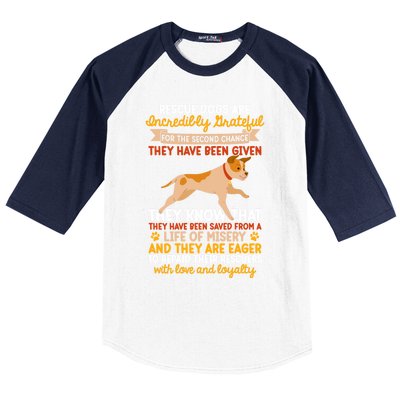 Foster Parent Rescue Dogs National Rescue Dog Day Gift Baseball Sleeve Shirt