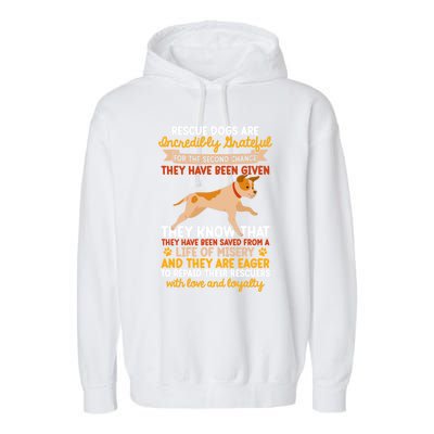 Foster Parent Rescue Dogs National Rescue Dog Day Gift Garment-Dyed Fleece Hoodie