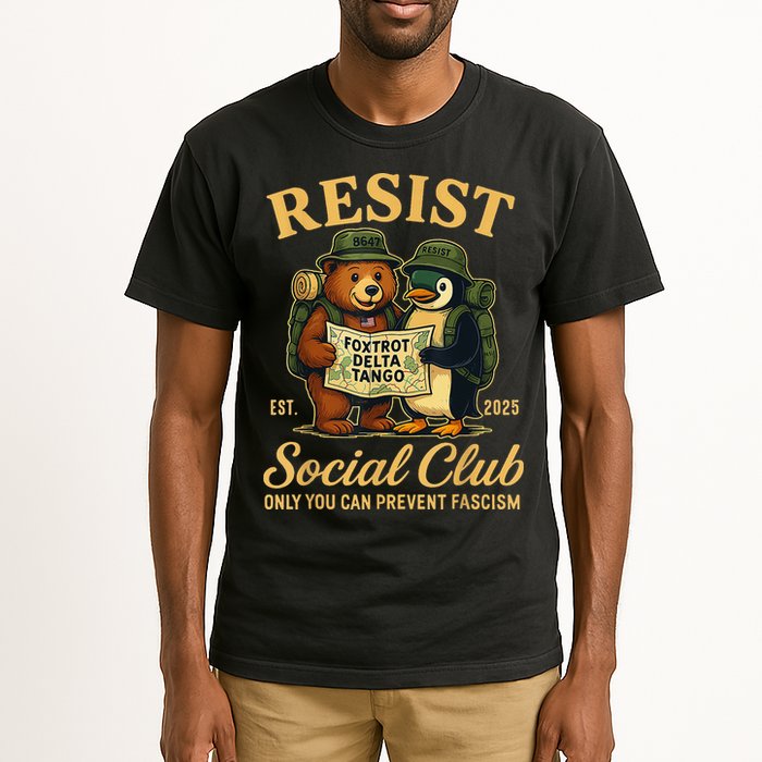 Funny Penguin Resist Penguins Protest Against Tariffs Tall T-Shirt