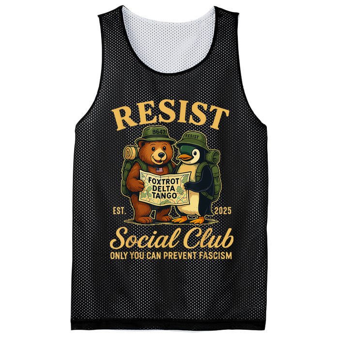 Funny Penguin Resist Penguins Protest Against Tariffs Mesh Reversible Basketball Jersey Tank