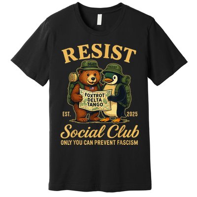 Funny Penguin Resist Penguins Protest Against Tariffs Premium T-Shirt