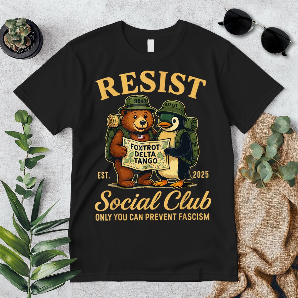 Funny Penguin Resist Penguins Protest Against Tariffs Premium T-Shirt