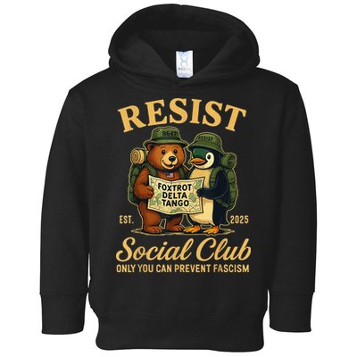 Funny Penguin Resist Penguins Protest Against Tariffs Toddler Hoodie