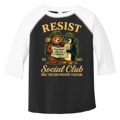 Funny Penguin Resist Penguins Protest Against Tariffs Toddler Fine Jersey T-Shirt