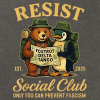 Funny Penguin Resist Penguins Protest Against Tariffs Cotton Canvas Backpack