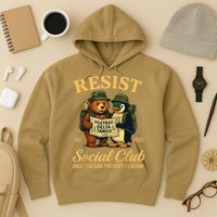 Funny Penguin Resist Penguins Protest Against Tariffs Hoodie