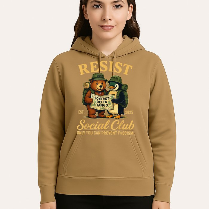 Funny Penguin Resist Penguins Protest Against Tariffs Hoodie