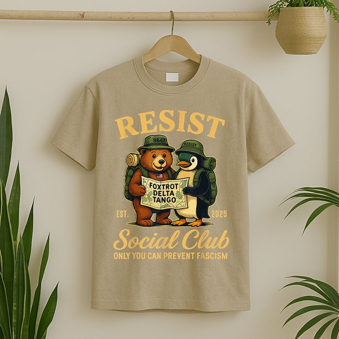 Funny Penguin Resist Penguins Protest Against Tariffs T-Shirt