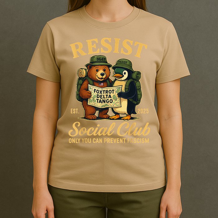 Funny Penguin Resist Penguins Protest Against Tariffs T-Shirt