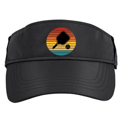 Funny Pickleball Retro Sunset Gift Adult Drive Performance Visor