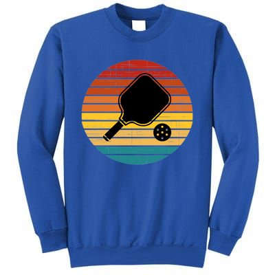 Funny Pickleball Retro Sunset Gift Sweatshirt