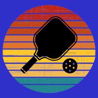 Funny Pickleball Retro Sunset Gift T-Shirt
