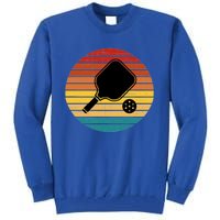 Funny Pickleball Retro Sunset Gift Tall Sweatshirt