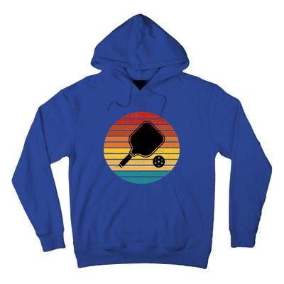 Funny Pickleball Retro Sunset Gift Tall Hoodie