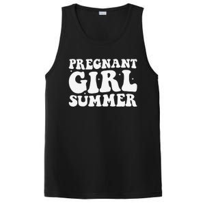 Funny Pregnancy Reveal Pregnant Girl Summer Baby Shower PosiCharge Competitor Tank