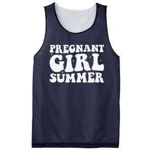 Funny Pregnancy Reveal Pregnant Girl Summer Baby Shower Mesh Reversible Basketball Jersey Tank