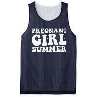 Funny Pregnancy Reveal Pregnant Girl Summer Baby Shower Mesh Reversible Basketball Jersey Tank