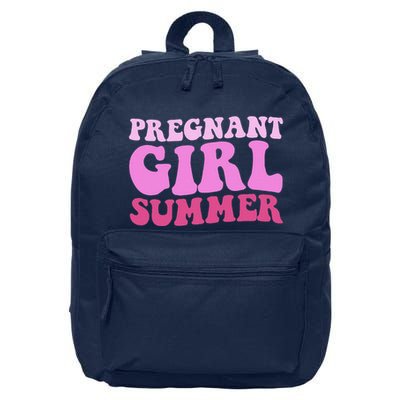 Funny Pregnancy Reveal Pregnant Girl Summer Baby Shower 16 in Basic Backpack