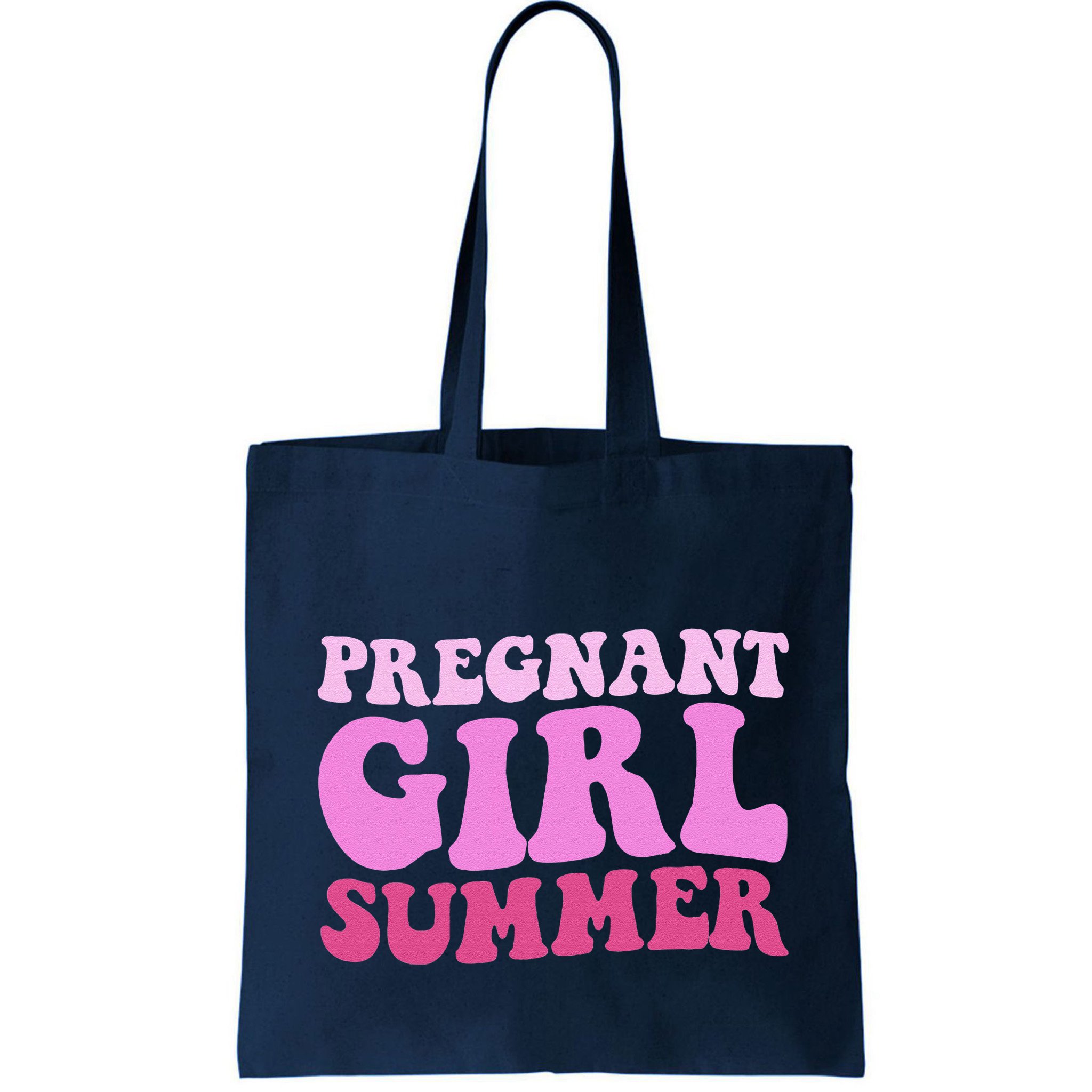 Funny Pregnancy Reveal Pregnant Girl Summer Baby Shower Bag