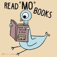 Funny Pigeon Read Mo Books Drawstring Bag