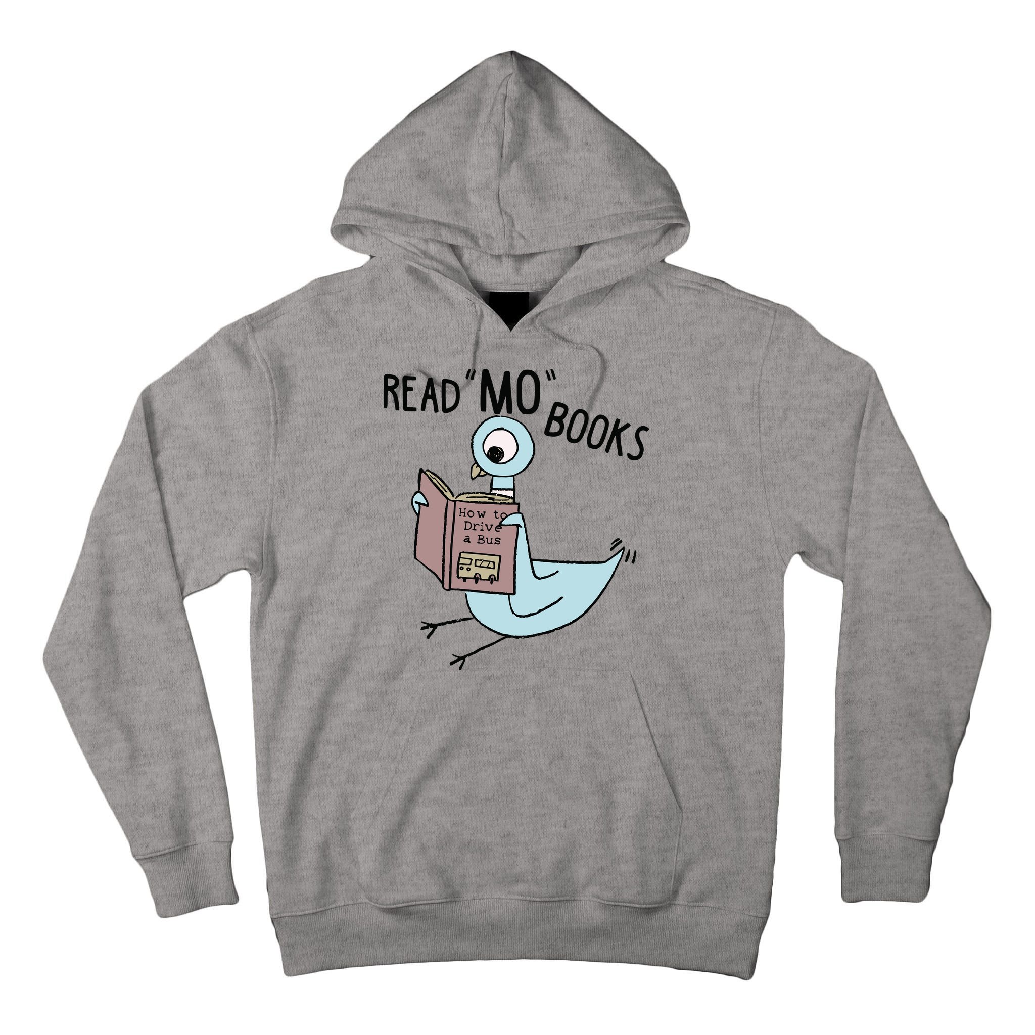 Funny Pigeon Read Mo Books Tall Hoodie