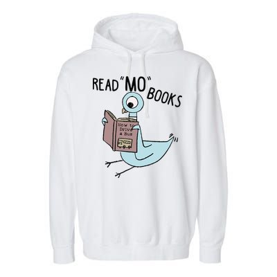 Funny Pigeon Read Mo Books Garment-Dyed Fleece Hoodie