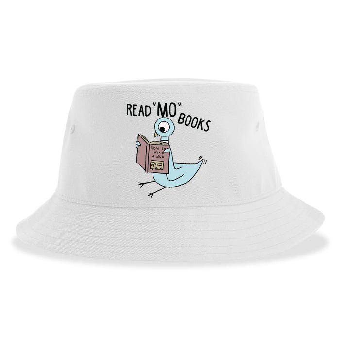 Funny Pigeon Read Mo Books Sustainable Bucket Hat