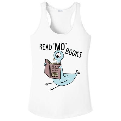 Funny Pigeon Read Mo Books Ladies PosiCharge Competitor Racerback Tank