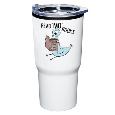 Funny Pigeon Read Mo Books Tumbler