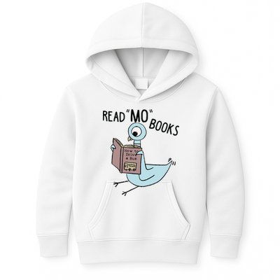 Funny Pigeon Read Mo Books Kids Hoodie