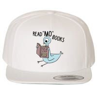 Funny Pigeon Read Mo Books Wool Snapback Cap