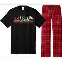 Funny Piano Retro Vintage Evolution Of Man Pajama Set