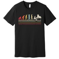 Funny Piano Retro Vintage Evolution Of Man Premium T-Shirt