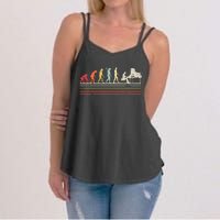 Funny Piano Retro Vintage Evolution Of Man Women's Strappy Tank