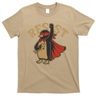 Funny Penguin Resist Penguins Protest Against Tariffs T-Shirt