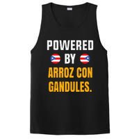 Funny Puerto Rico Flag Powered By Arroz Con Gandules PosiCharge Competitor Tank