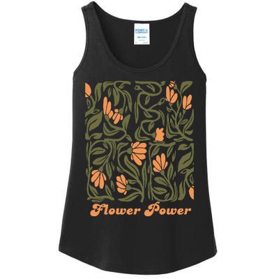 Flower Power Retro 60s & 70s Vibe Ladies Essential Tank