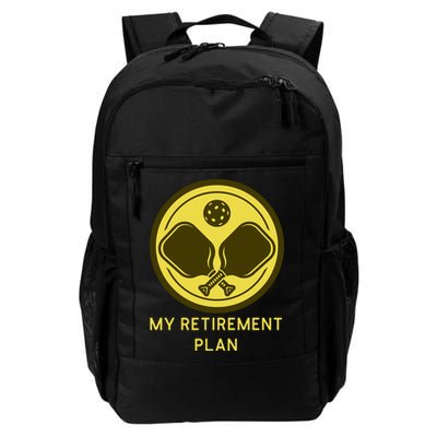 Funny Pickleball Retired Retirement Plan Backpack