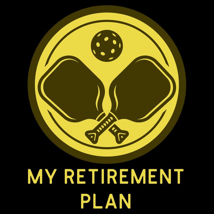 Funny Pickleball Retired Retirement Plan 7-Panel Snapback Hat