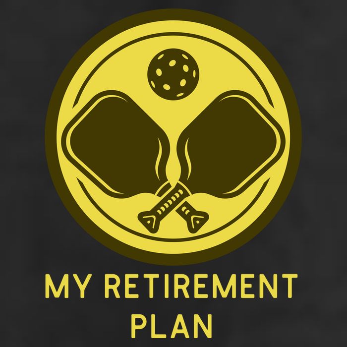 Funny Pickleball Retired Retirement Plan Adult Drive Performance Visor