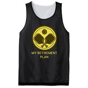 Funny Pickleball Retired Retirement Plan Mesh Reversible Basketball Jersey Tank